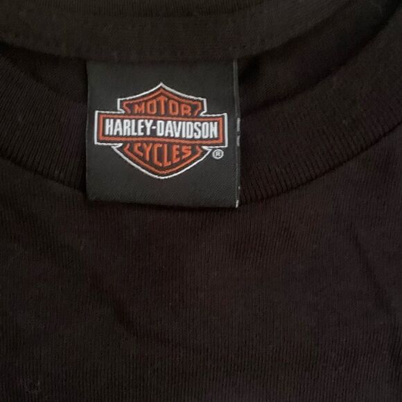Harley Davidson Black Graphic T-shirt Riverside California Size Large - Picture 5 of 6